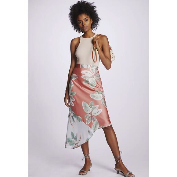 NEW Anthropologie Hutch Bias Slip Midi Skirt - Size: 8 - Picture 1 of 11